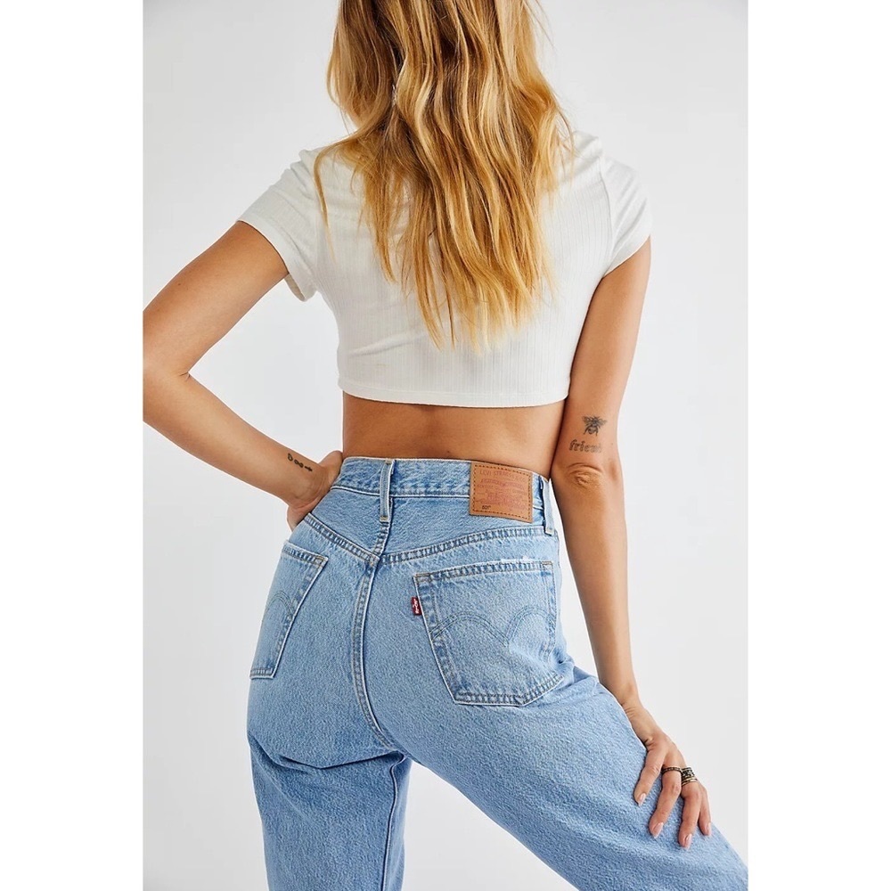 LEVI’S 501 Straight Jeans Luxor Indigo Light Wash Size 30